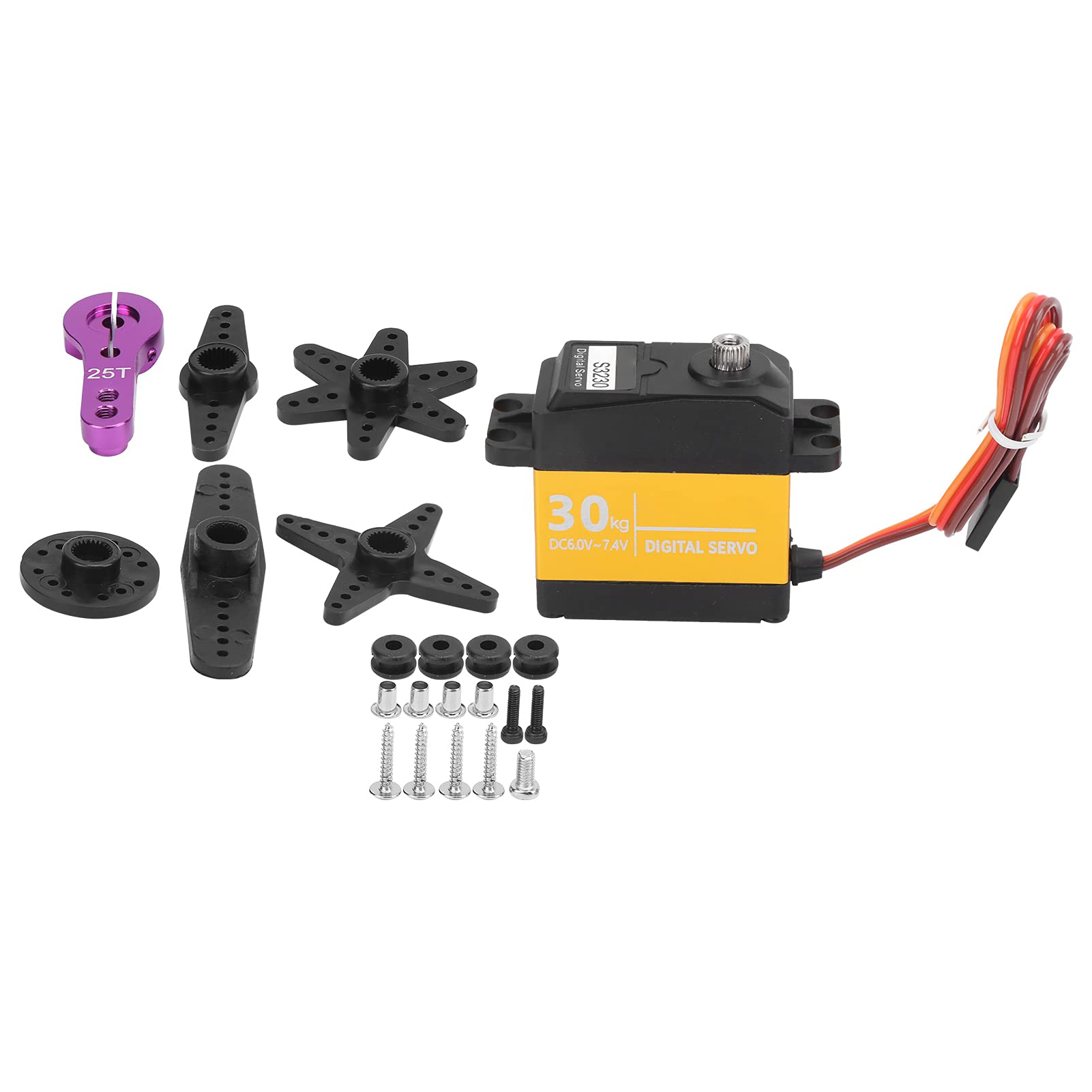 Garosa Servo étanche Servo Numérique à Engrenages Entièrement en Métal Étanche 30KG Couple Élevé Garosa Servo étanche Servo Numérique à Engrenages Entièrement en Métal Étanche 30KG Couple Élevé