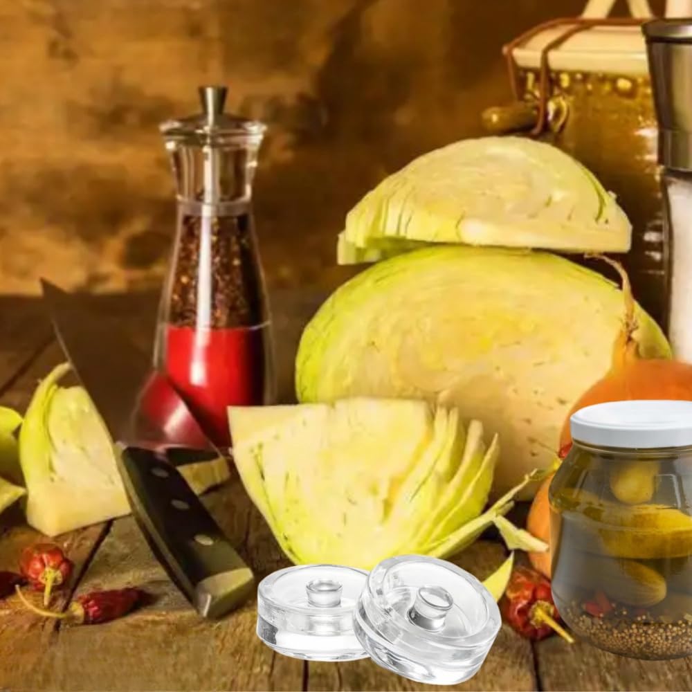 Naisfei Lot De 2 Poids De Fermentation En Verre Avec Poignée