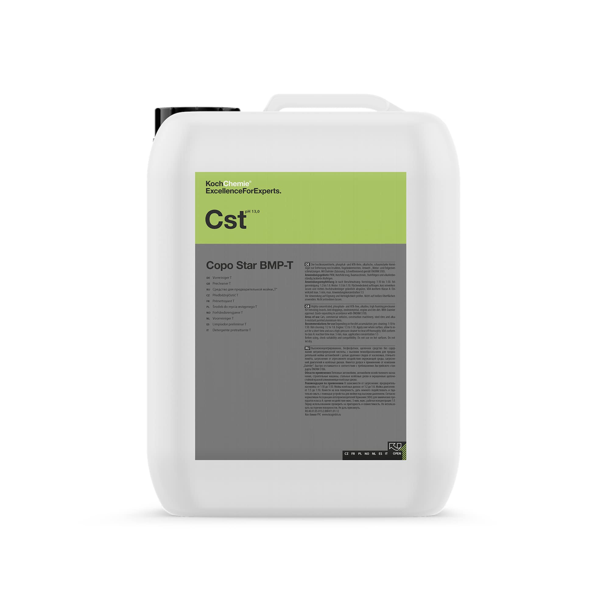 Koch-Chemie Copo Star BMP-T Precleaner T|10 Kg|High foaming precleaner for car and truck prewashing for removing insects, bird droppings, environmental, engine and rim dirt|Since 1968