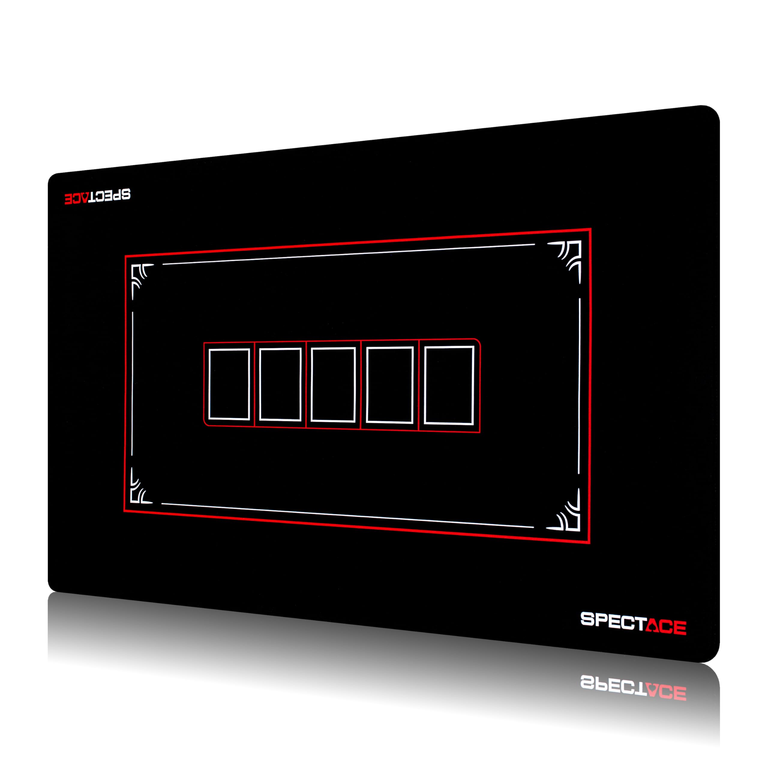 Pokermatte 100 x 60 cm, Ideal für Poker, Pokertisch, Pokerkarten und Pokerchips - Professionelle Spielmatte für Poker Set, Casino und Gesellschaftsspiele