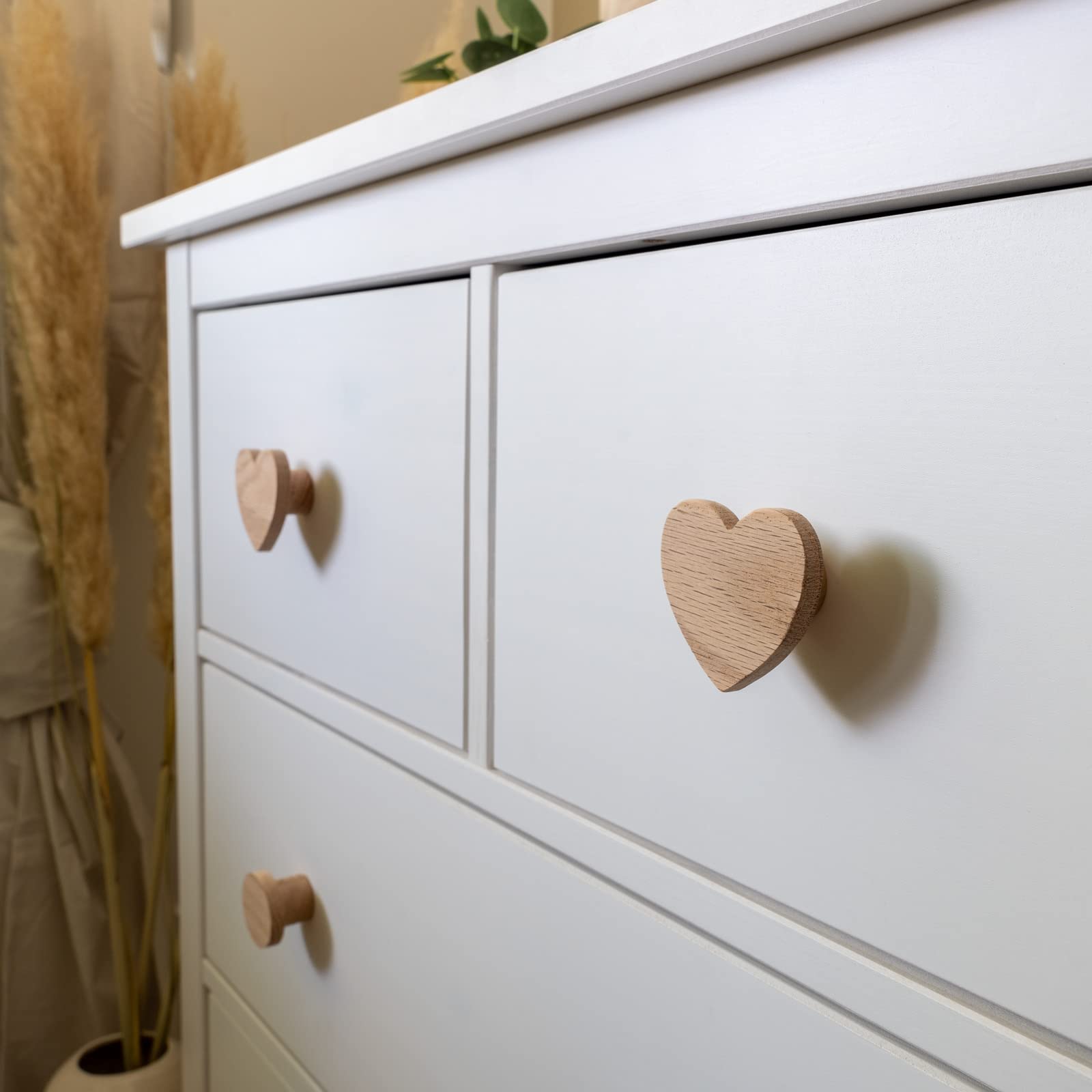 PLT 4 stuks dierlijke handgrepen voor kindermeubels van onbehandeld eikenhout in octopussenmotief, knop, knop voor commode, kast, lade, deur, kinderkamer, cadeau (4, octopus