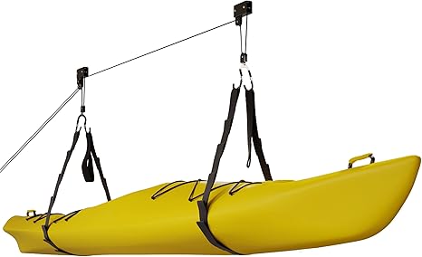 RAD Sportz Kayak Hoist Quality Garage Storage Canoe Lift with 125 lb Capacity Even Works as Ladder Lift Premium Quality