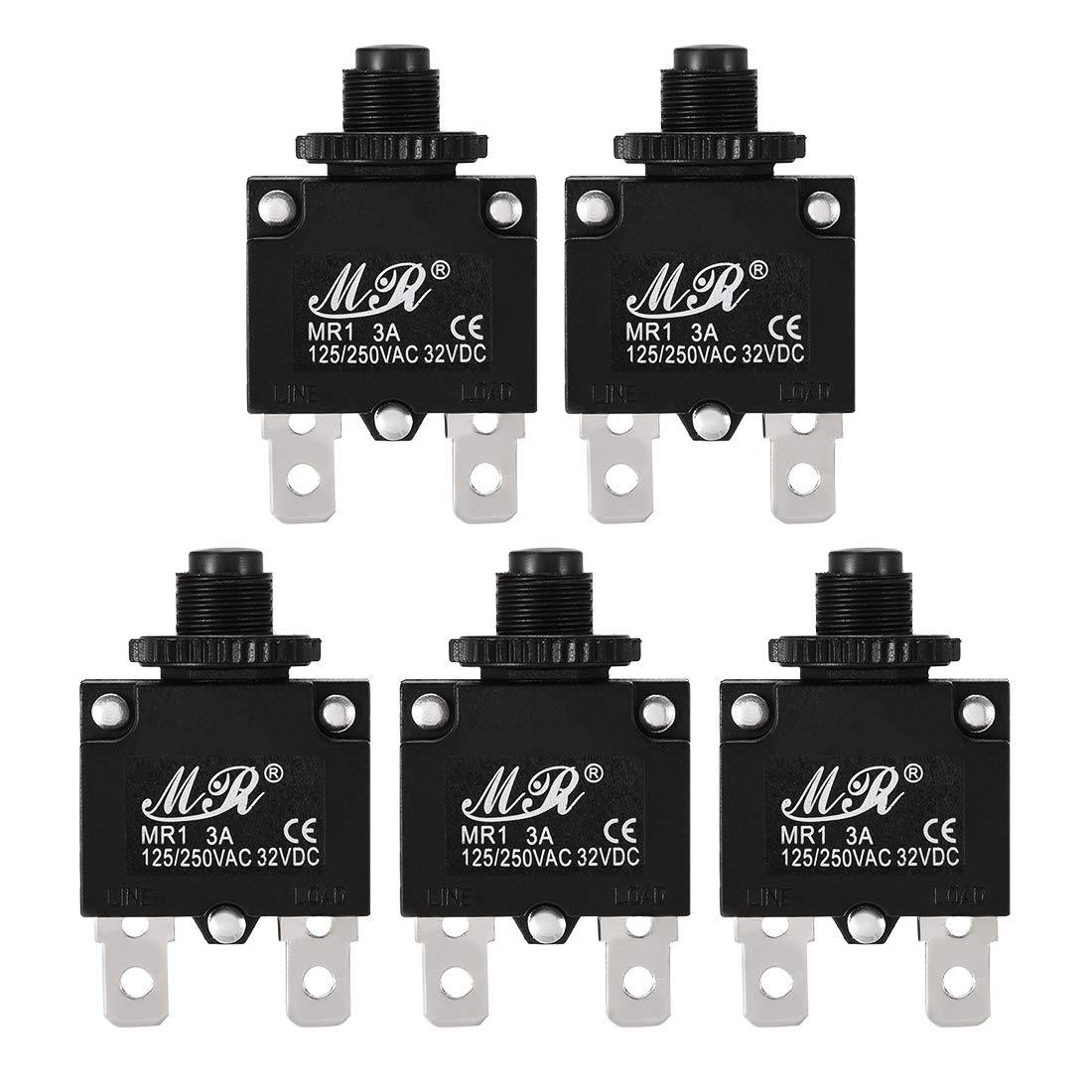 uxcell 5-Pack 3A Thermal Overload Protector