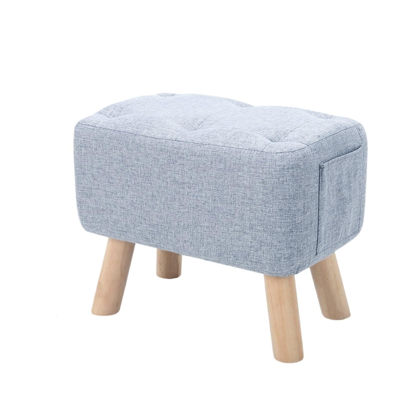 Pouf ottoman repose-pieds avec poche intégrée pour chaise et canapé de salon