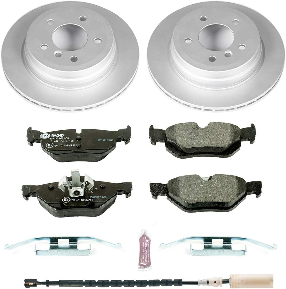 Power Stop ESK5980 Rear Euro-Stop Brake Kit BMW For BMW 328i 2011-2013, BMW 328i xDrive 2011-2013 [Model Specific]