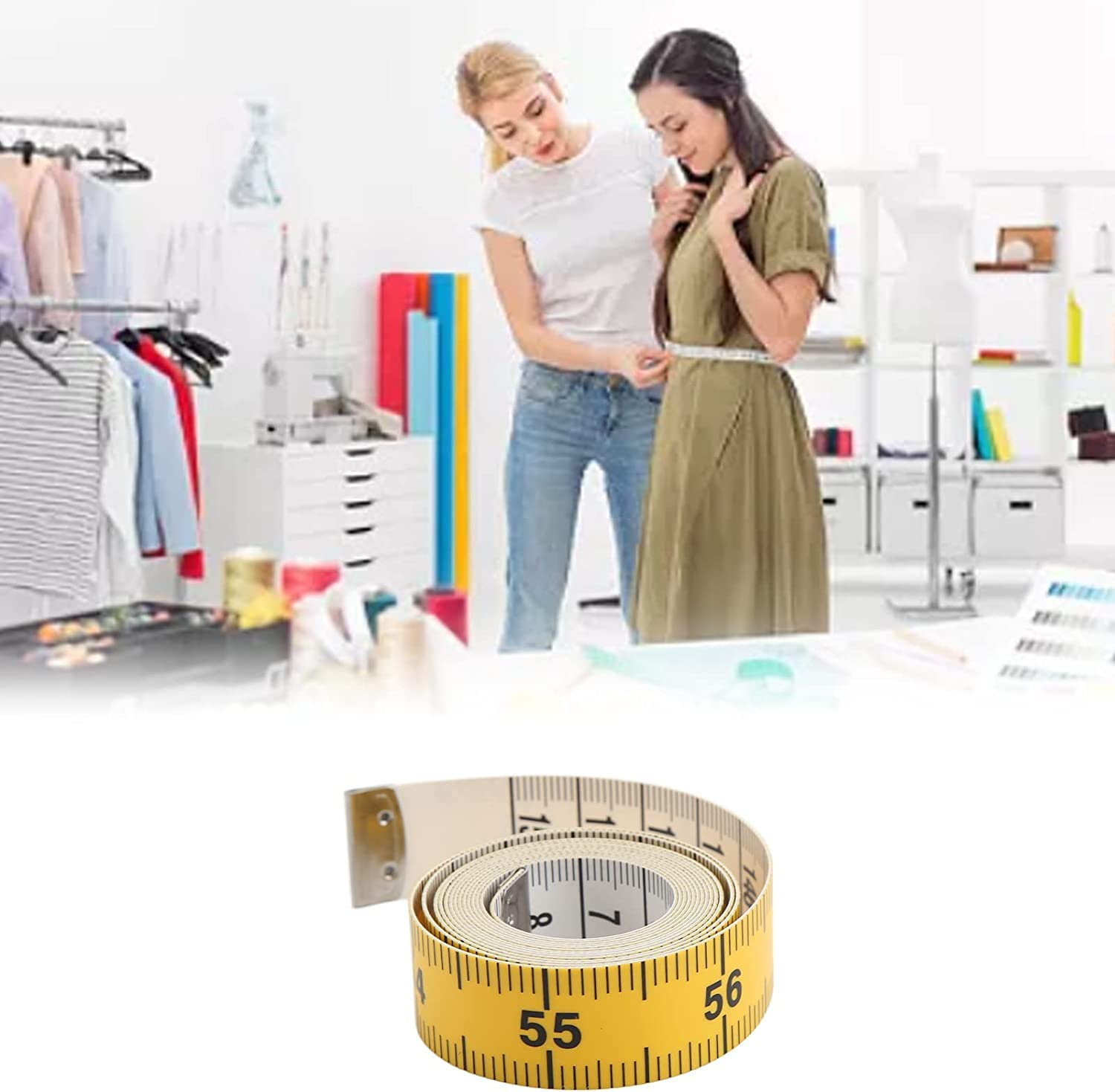cinta métrica, regla, herramienta de medición 6 piezas de cinta métrica suave, regla flexible de costura corporal de doble escala de 60 pulgadas/150 cm, cinta métrica for el cuerpo, cinta métrica de b