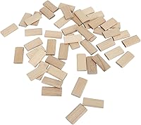 Vista 4 de Hyuduo Beech Tenon 50 unidades, 0.236 x 1.575 in pasadores de madera para montaje de muebles, fabricación de gabinetes y proyectos de carpintería