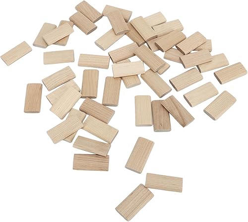Miniatura 4 de Hyuduo Tenón de haya, 50 piezas de espiga de madera de haya de 0.236 x 1.575 in, suministros de construcción para costura de muebles, fabricación de