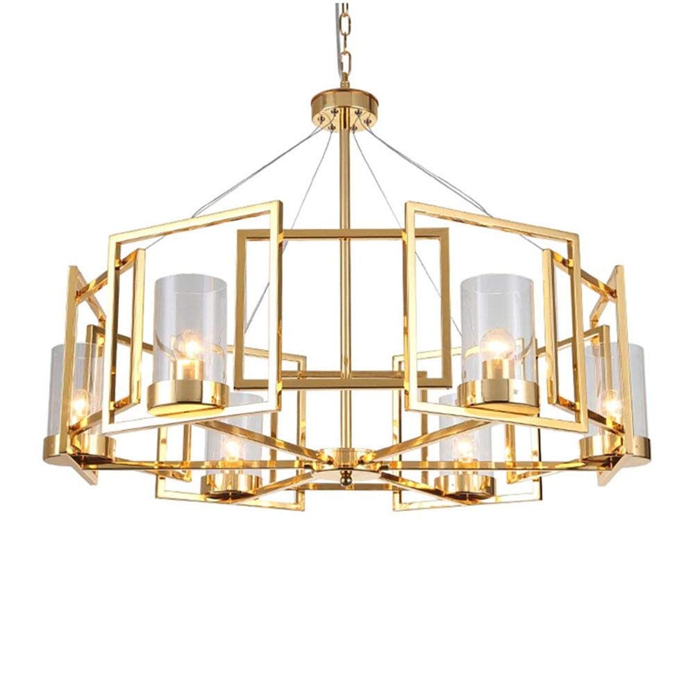 CSXSXAUO 6 Lights Chandelier Modern Sputnik Gold Ceiling Light Fixture Adjustable Pendant Lighting for Kitchen Dining Room Living Room-Golden It's so kind of you