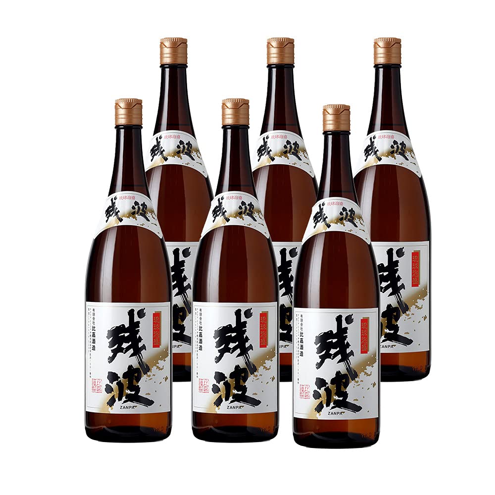 Amazon.co.jp: 泡盛 残波ブラック30度 一升瓶 6本セット1800ml : 食品