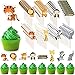 72 Decorazioni per Torta con Animali di Giungla Cupcake Topper con Animaletti di Zoo Stuzzicadenti Decorativi a Tema Foresta per Dolci Cake per Festa Compleanno Bambini Battesimo, 8 Stili