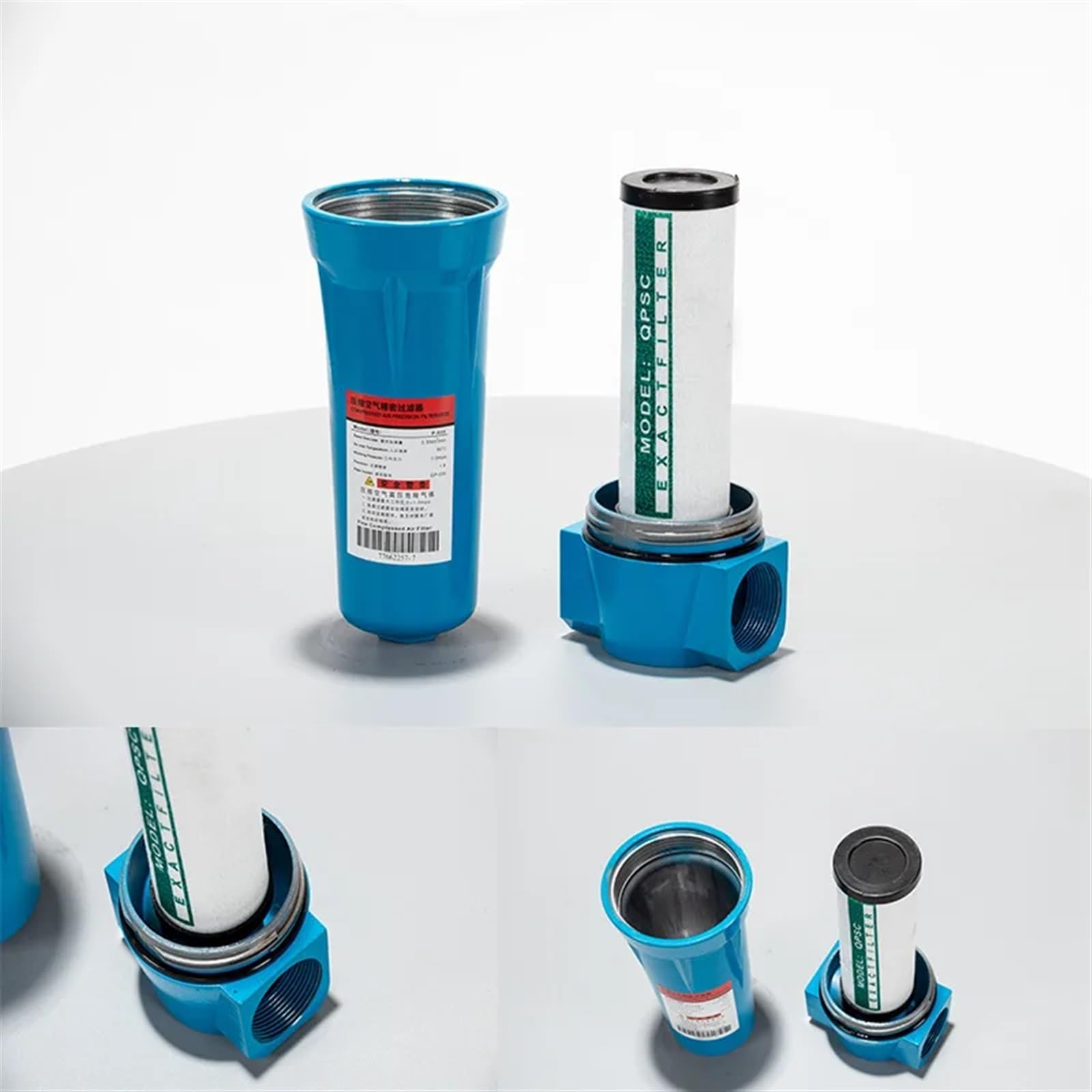 Druckluft-Präzisionsfilter Set Q-015, P-015, S-015 – Kompressor Filtertrockner Mit Elektronischem Ablassventil