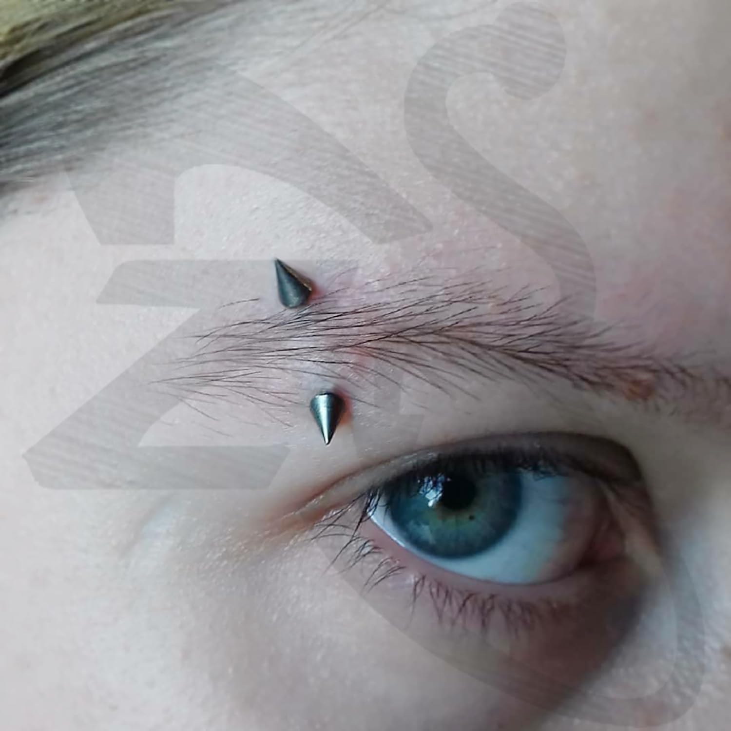 ZS 10 pezzi 16G/18G Spike sopracciglio Piercing Jewellry, filo interno curvo bilanciere verticale labret labbro, Spike Trago Helix orecchini Rook naso ponte anelli
