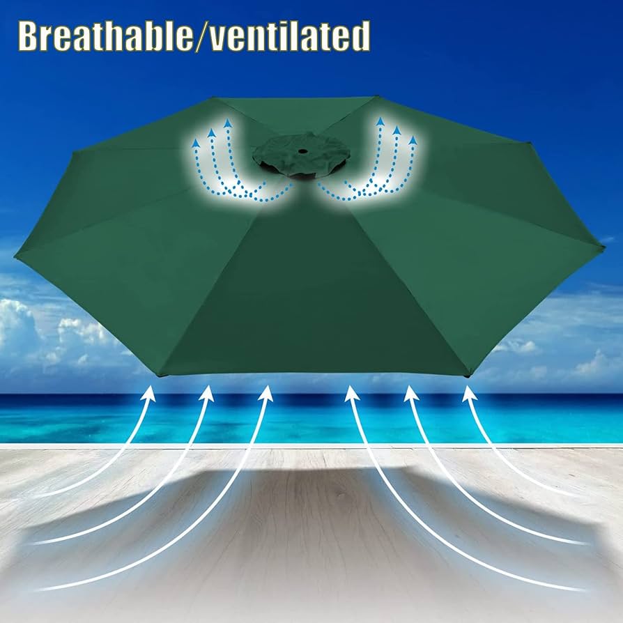 Auvent De Rechange À 6 Baleines-8 Baleines, Toile De Rechange Pour