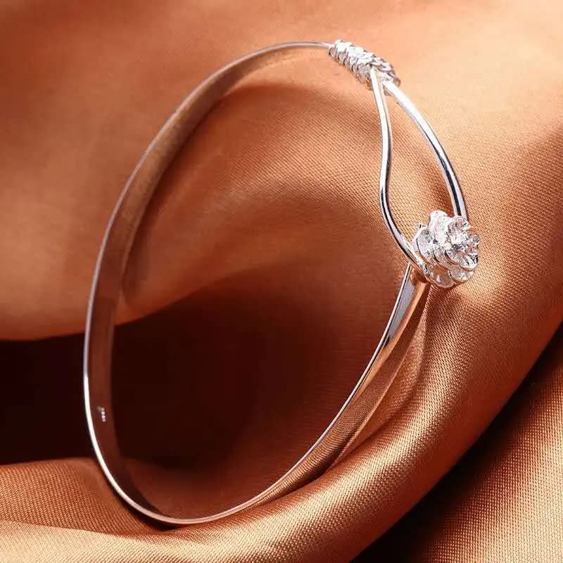 Bracelet Flowers Bangle 925 le cadeau ajustable idéal pour elle