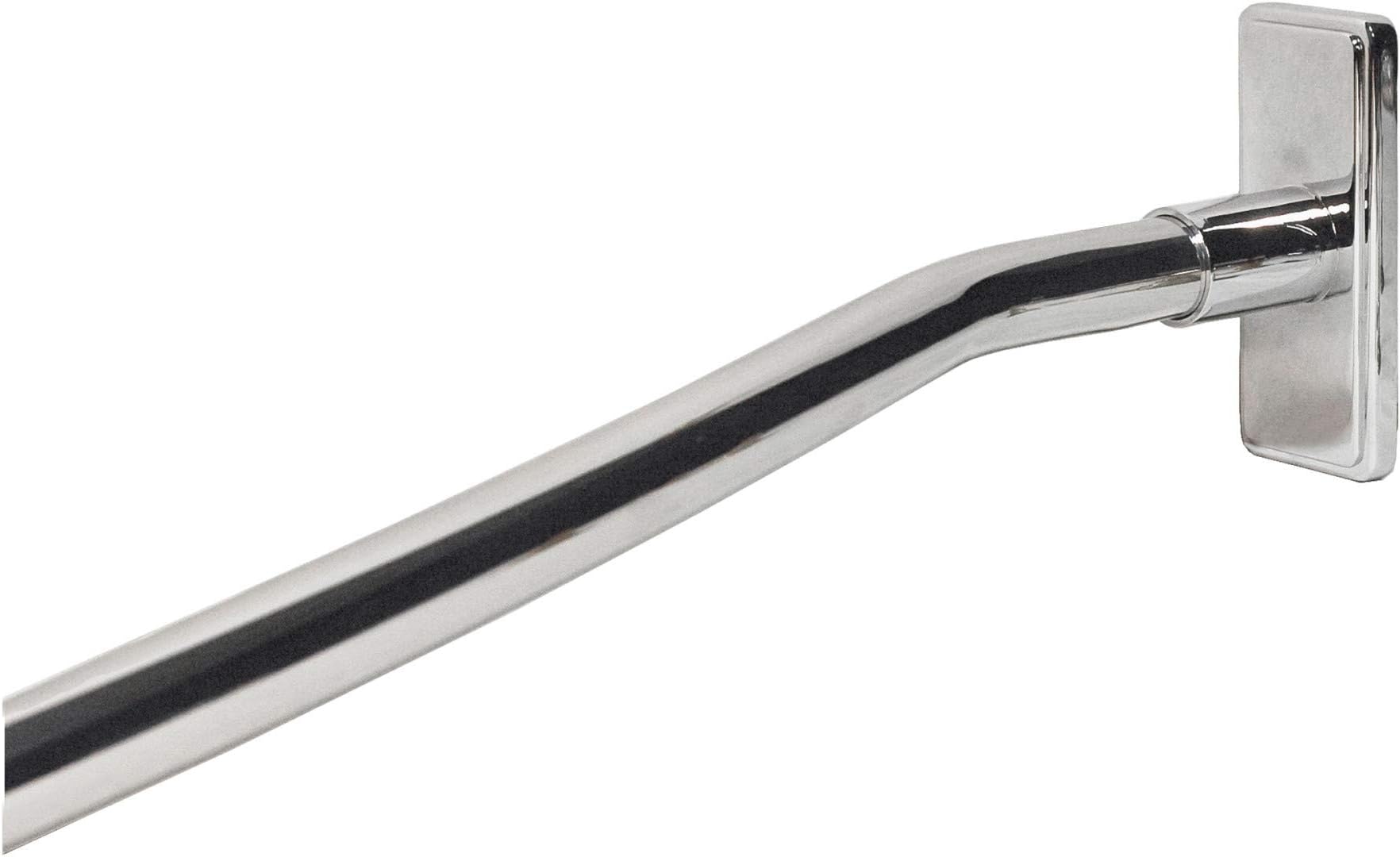 1139CR5/PC 5 ft. Curved Shower Rod in Polished Chrome. shower rod-YOW
