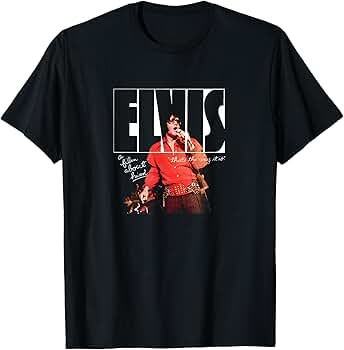 Amazon.com: Elvis Presley Classic Logo T-Shirt : Clothing
