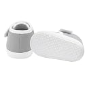 PureSole Cotton Baby Shoes for 6-12 Months | Lightweight & Breathable Booties with Flexible Anti-Skid Sole | Casual Shoes for Baby Boys & Baby Girls (Grey) gallery image