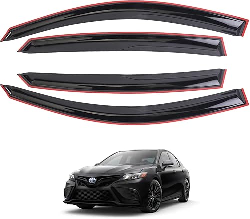 Miniatura 7 de MUCO Protectores de lluvia para visera lateral, 4 unidades, para Camry 18, 19, 20, 21, 22, 23, XV70 LE SE XLE XSE híbridos, protectores de lluvia