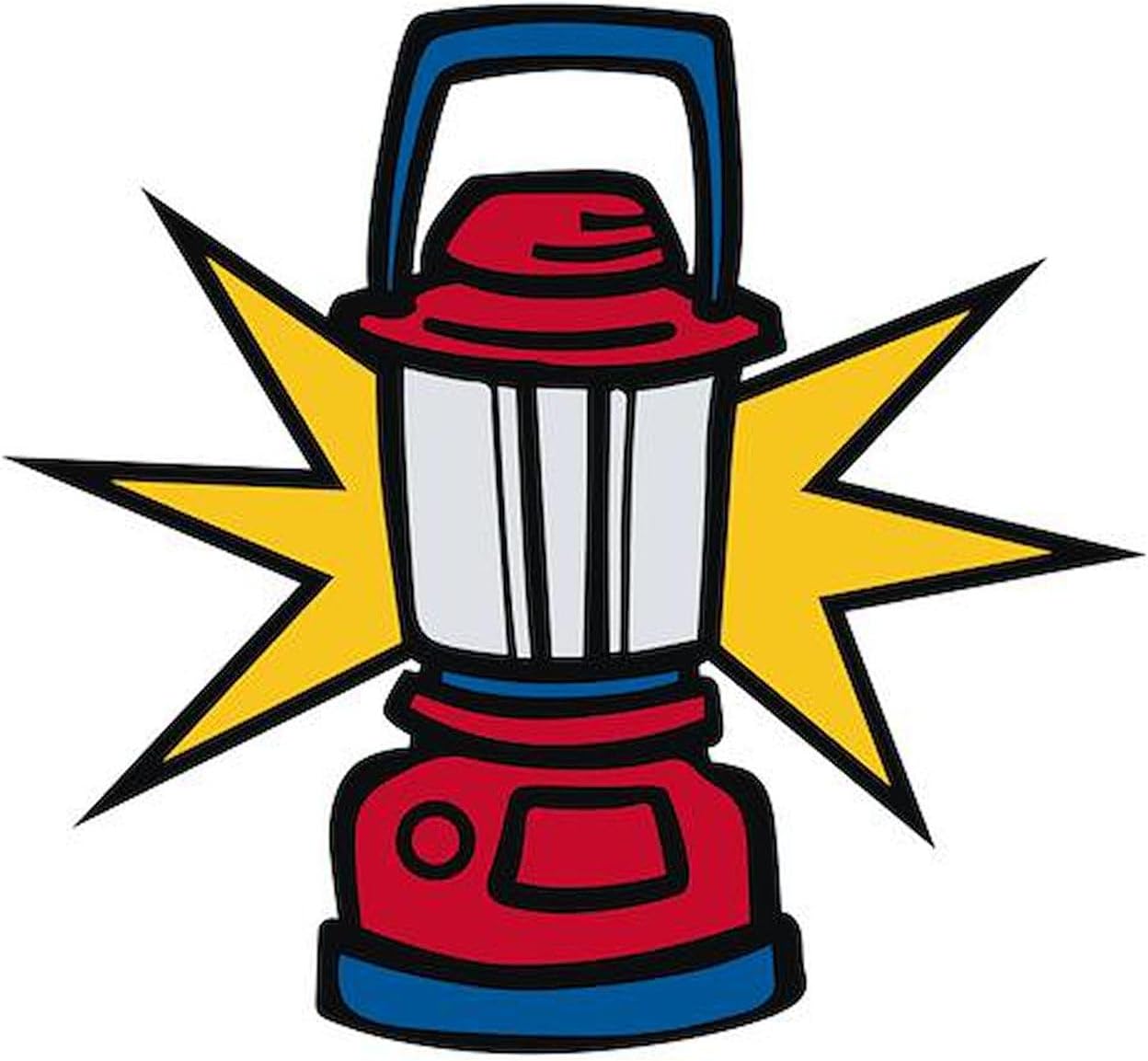 CafePress Camping Lamp Car Magnet 10 X 3 10" x 3", Bumper Magnet