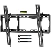 Supporto Muro Per TV FIXED XL – 43 A 100 Pollici, 75 Kg, VESA 200x200 A 600x400, Spessore 30,5 Mm, Colore Nero