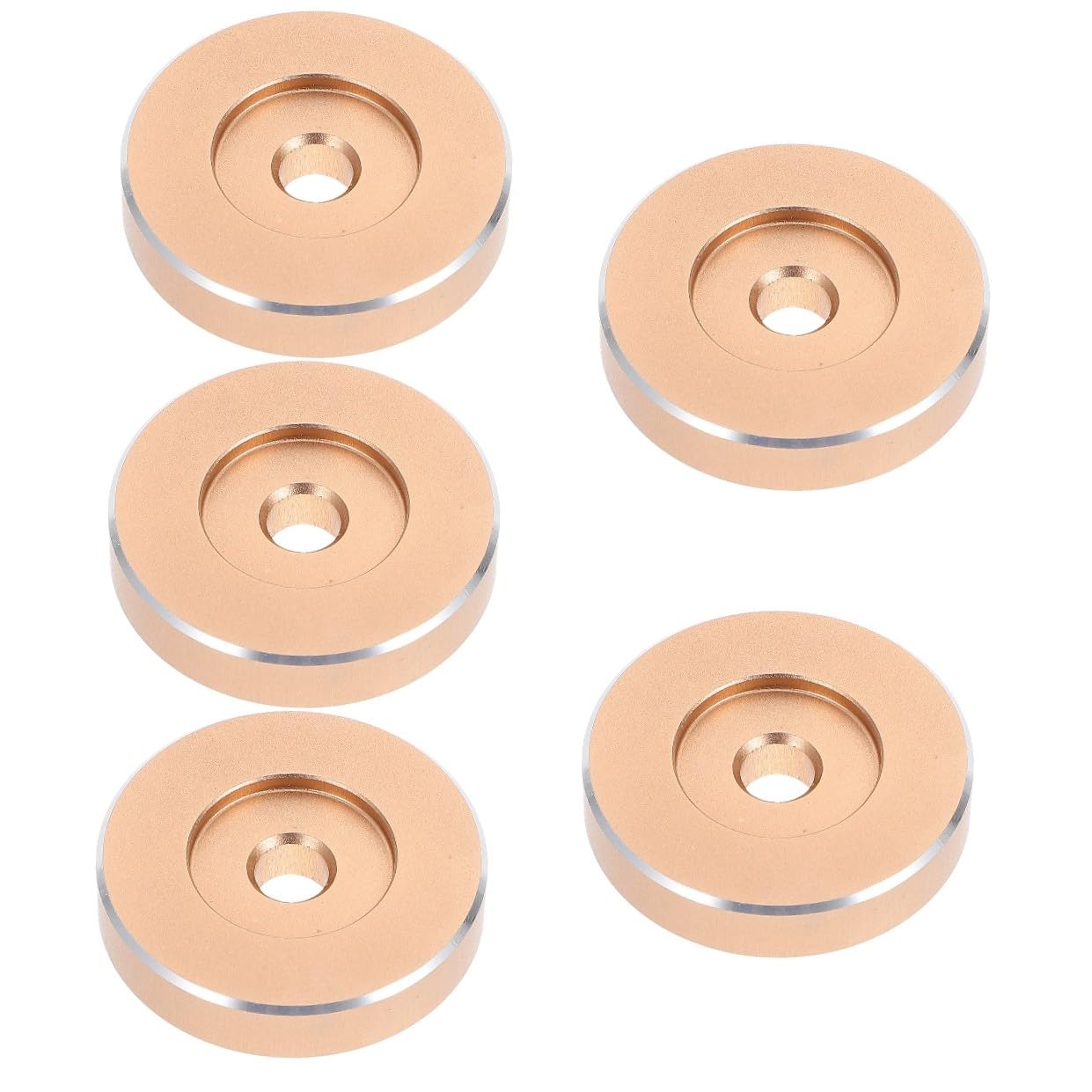 jojofuny 5 Pezzi 45 Accessori Per in Vinile 45 Giri Adattatore Per 7 Pollici in Metallo Adattatore Per Giradischi Migliora La Stabilità Facile Da Usare