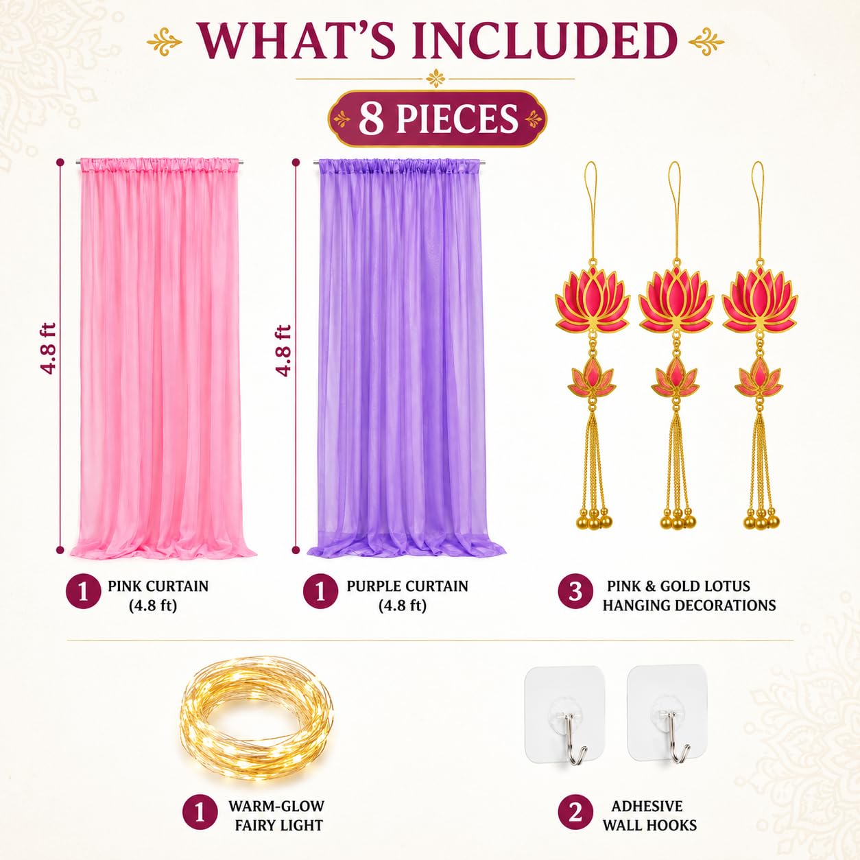 Shimmers Decoration Kit - Festive Backdrop for Parties & Events -2 Shimmers Decoration Kit - Festive Backdrop for Parties & Events -2