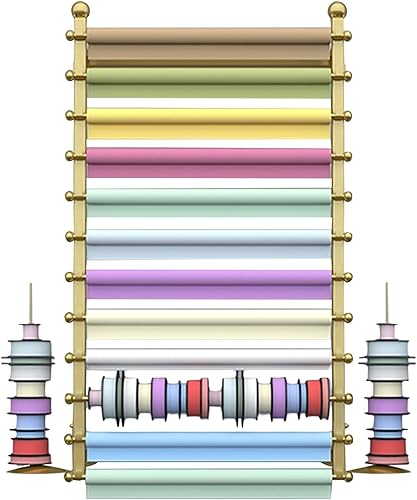 YXXSDP Soporte organizador de cinta para montaje en pared, moderno estante de almacenamiento de papel de regalo, para sala de manualidades (color
