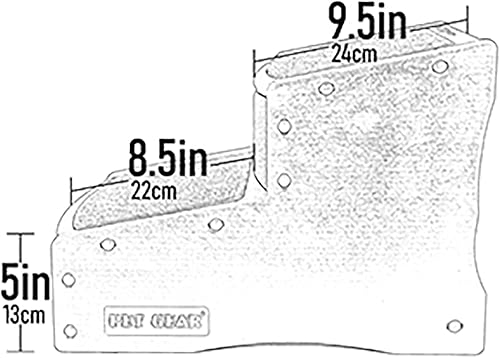 Miniatura 3 de Escalera para mascotas de 2 escalones para gatos y perros de hasta 75 libras Chocolate