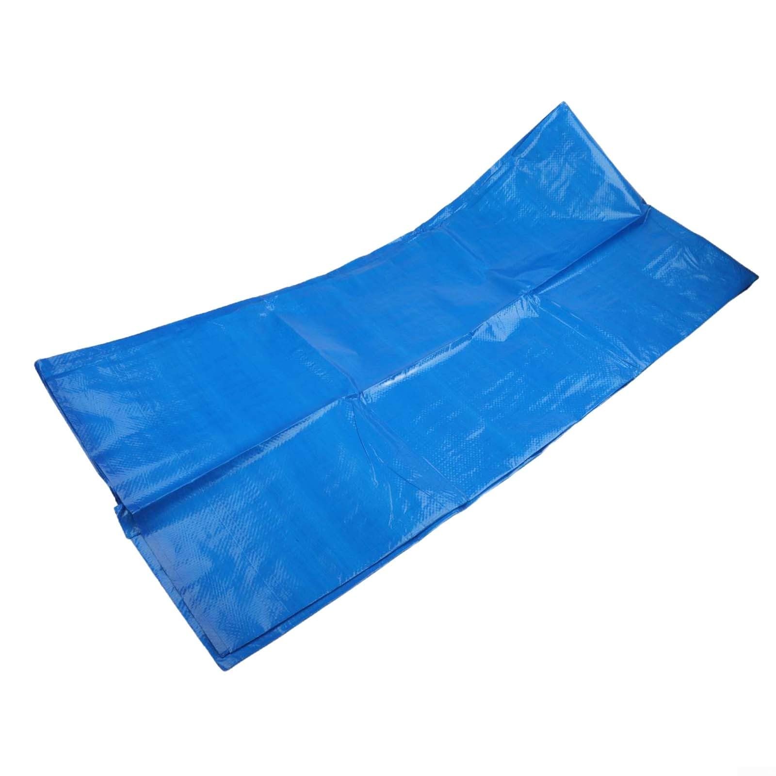 RiseNova Rectangular Inflatable Pool Groundsheet PE Foldable Mat for Above Ground Pools Anti-Scratch Bottom Liner Portable Protective Sheet Blue(2×3)