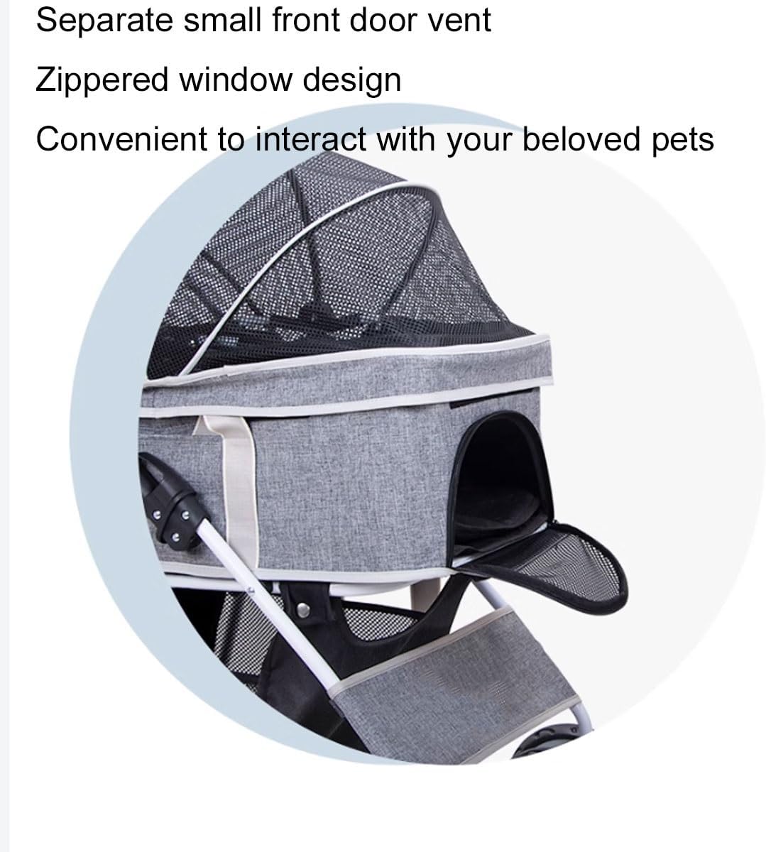 3 in 1 ペット犬用ベビーカー 小型犬用 中型犬用 10-48 lbs