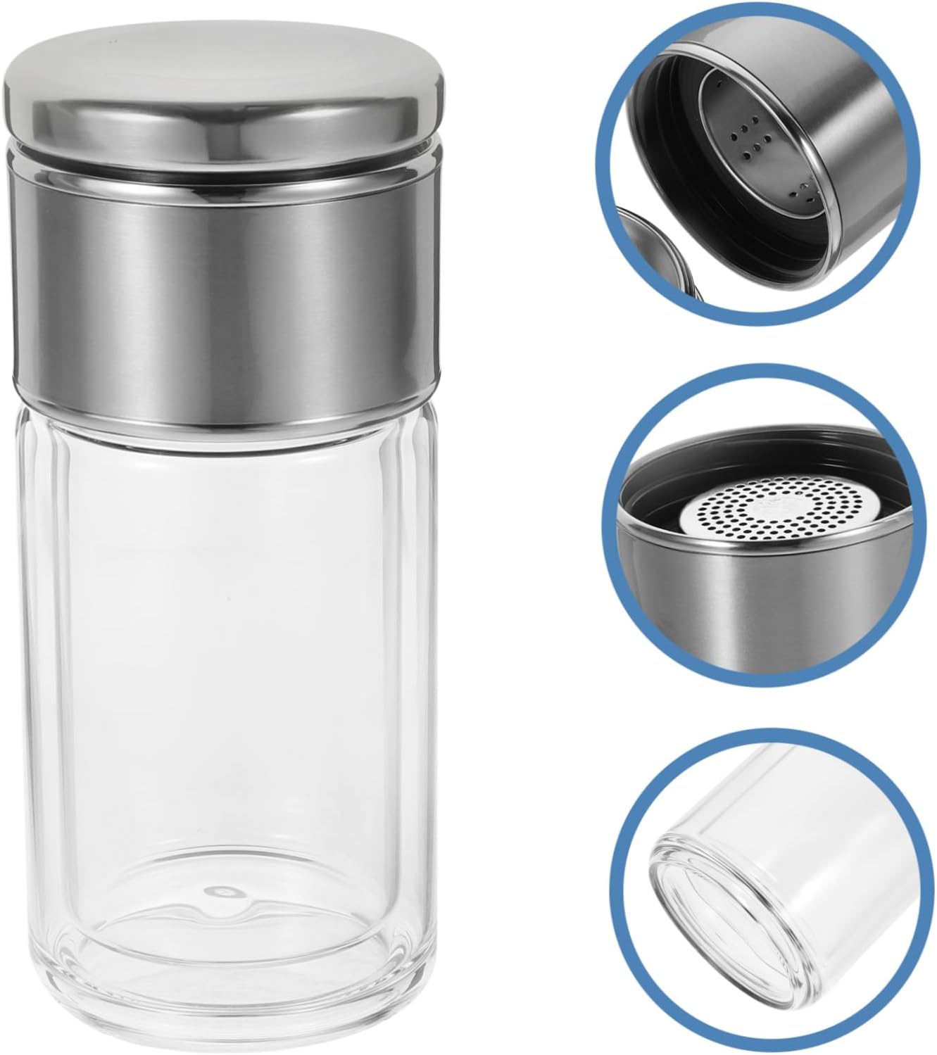 1pc Lidded Tea Cup Infuser Tea Filter Strainer Heat-resistant Glass Tumbler Double Layered Water Cup for Brewing