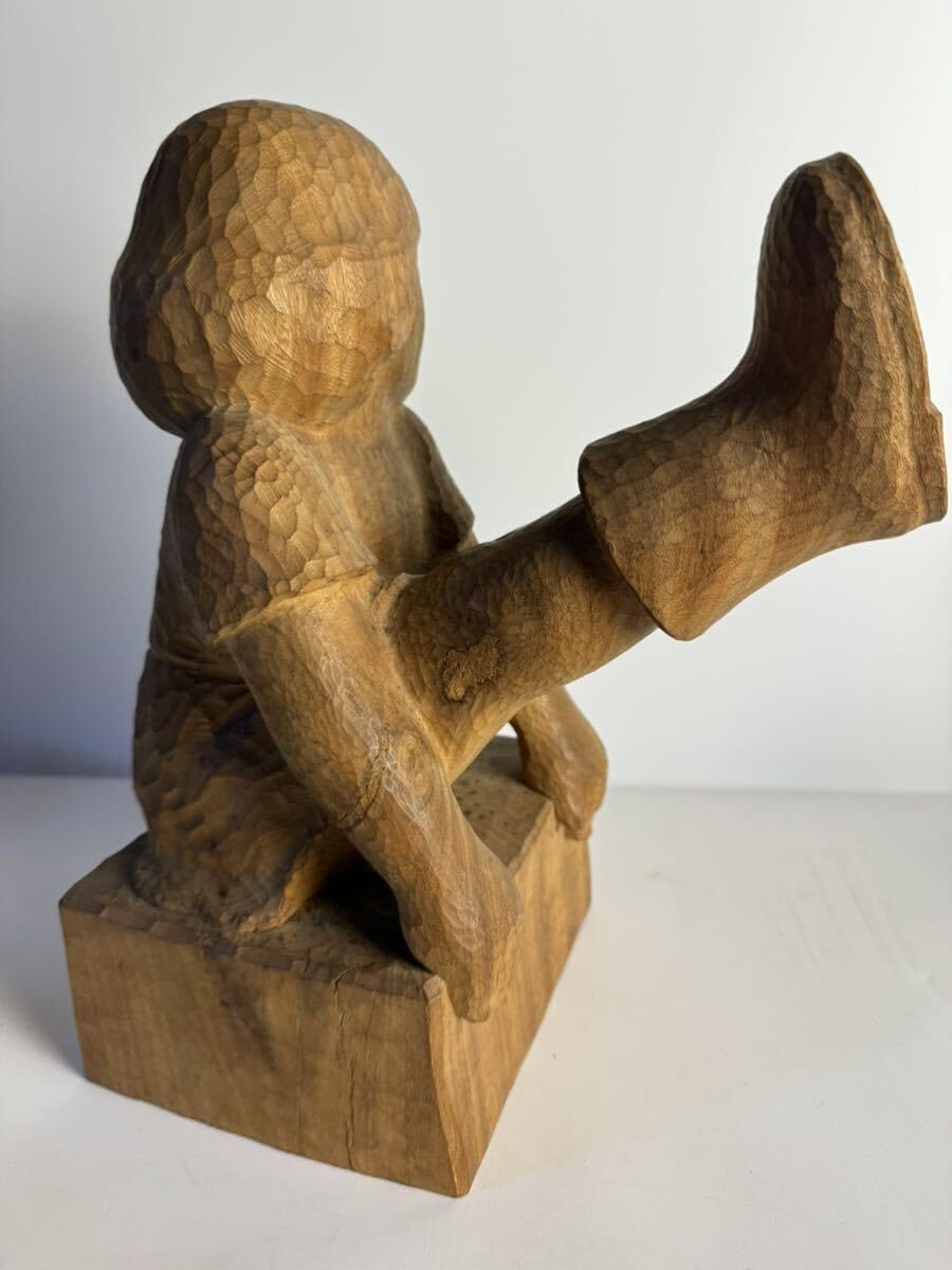 永し 清時代 大清乾隆年製 珍木彫 仕女 人物彫 極細工