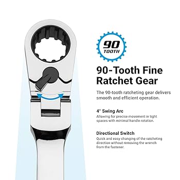 カーペンターγ90Super-L Capri Tools 90-Tooth Extra-Long Double Box End Reversible