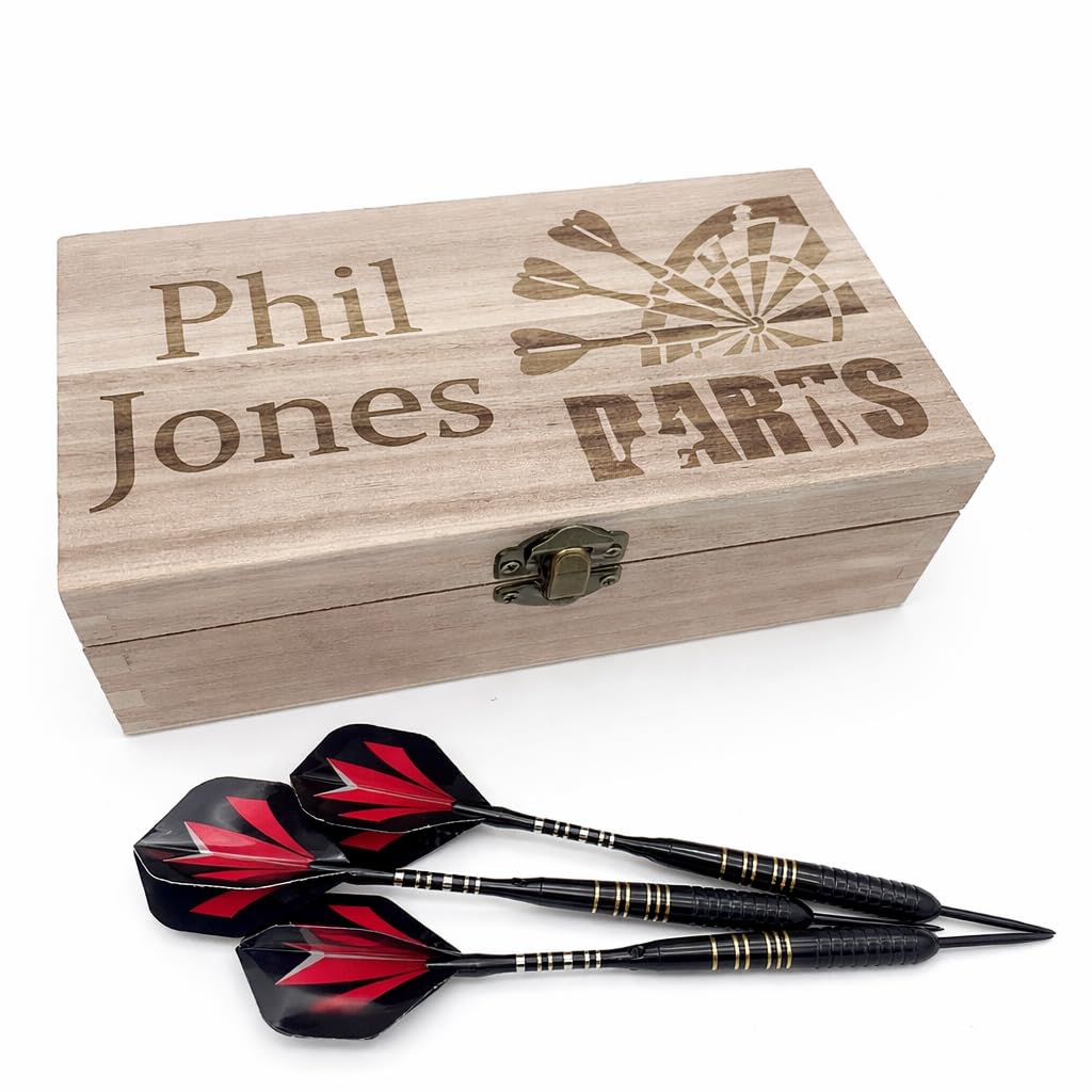 Personalised Wooden Darts Box | Custom Darts Storage : Amazon.co