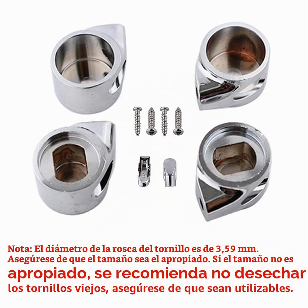 Compatible con Roca Dama Giralda Senso Hall Asiento de inodoro cierre suave bisagra tapas,Kit Elementos Bisagra Amort Cr Laton AI0001100R Juego Elementos Bisagra Caída amortiguada latón kit