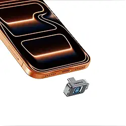 Nano SSD de 512 GB com trava de impressão digital, armazenamento de disco rígido SSD externo para Steam Deck, PS5, bastão de selfie, Android, iPad, iPhone 17/16/15, MacBook, viagens e backup