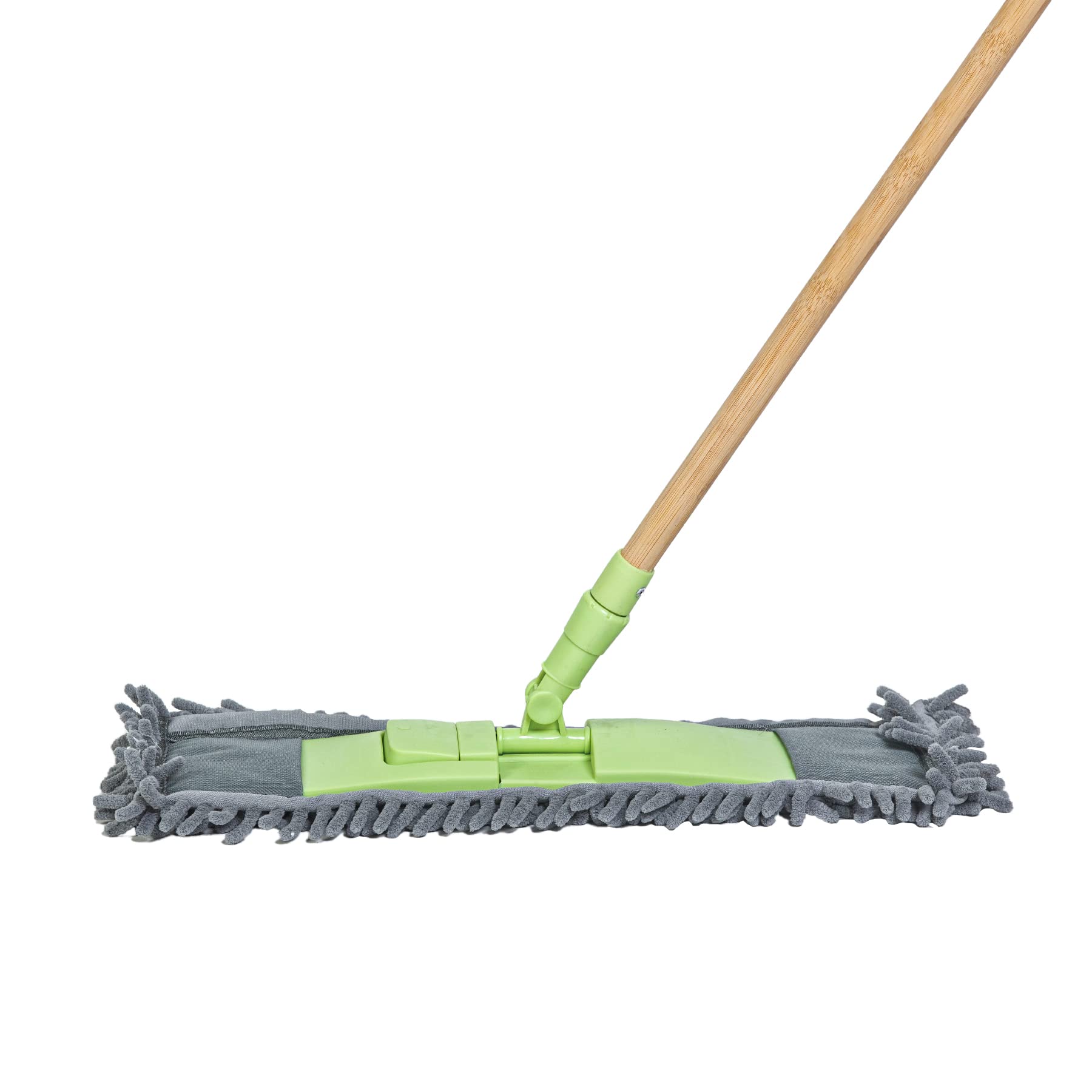 Bamboo Chenille Broom - Versatile Wooden Broom with Chenille Microfiber Bristles Ef tless All-Purpose Cleaning Inside and Outside Your Home