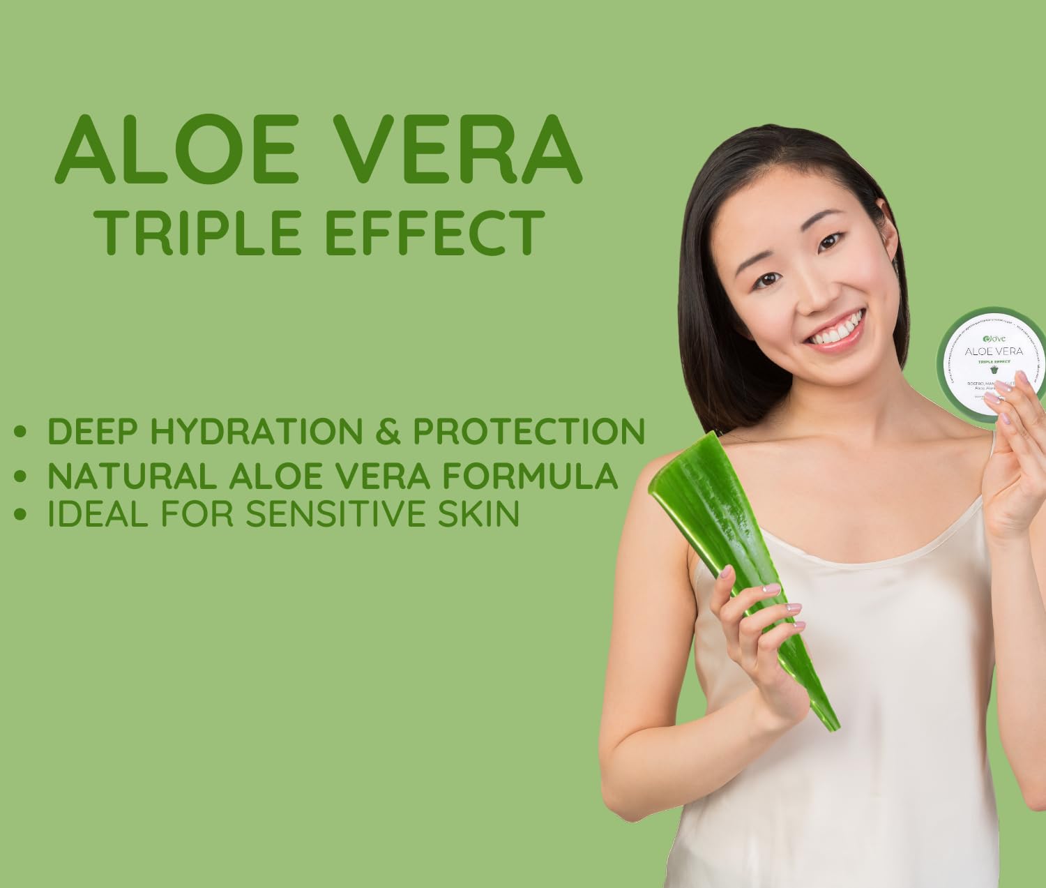 Ejove Triple Effect Aloe Vera Creme  Gesicht, Hnde und Krper, 200 ml |  100% kanarische Aloe Vera | Natrliche Inhaltsstoffe | Angereichert mit  therischen len, Vitaminen und Mineralien : Amazon.de: Kosmetik