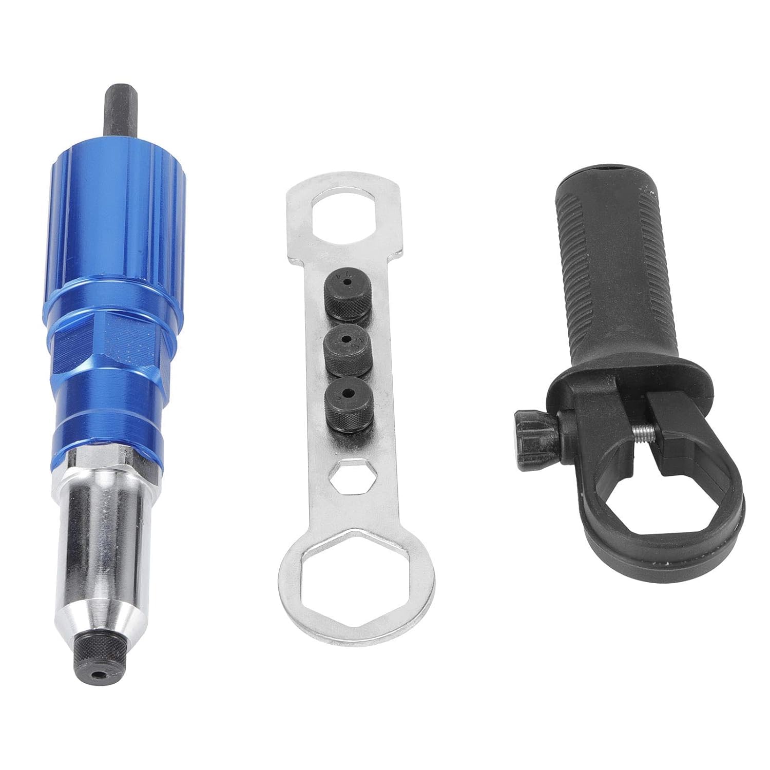 A AND S TOOLS Rivet Gun Head Attachment, Rivet Drill Attachment for Drill Riveter Electric Rivet Nut Gun Riveting Tool Riveting Drill Conversion Adaptor Insert Nut Tool-image-23