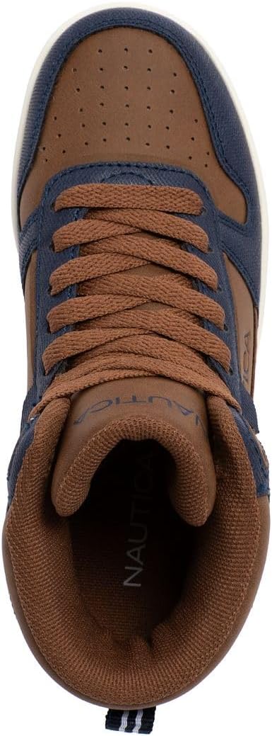 Nautica Kids Sneaker: Lace-Up Fashion Shoe with Boot-Like High Top Design for Boys and Girls (Big Kid/Little Kid Sizes) - Horizon - Image 3