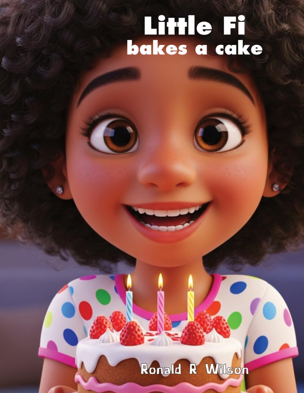 Little Fi bakes a cake