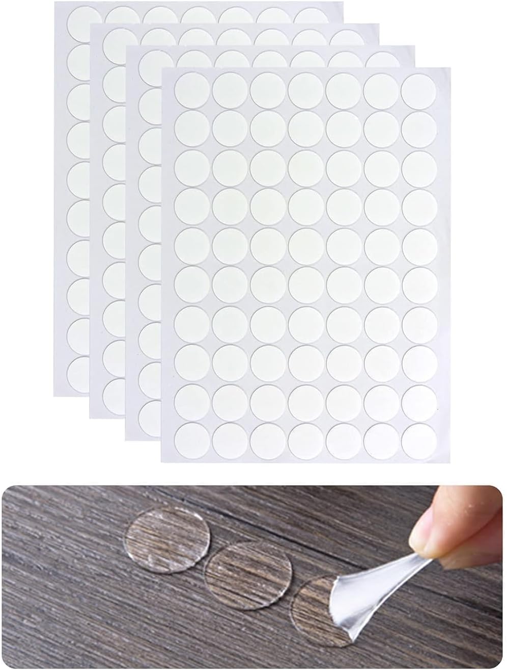 Double-Sided Sticky Dots (15mm) – Clear Removable Acrylic Adhesive Putty Dots, Waterproof No-Trace Wall Stickers for Home Decor, Crafts & DIY – Pack of 70