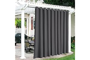 RYB HOME Pergola Outdoor Lanai Privacy and Sunshades Screen Curtains