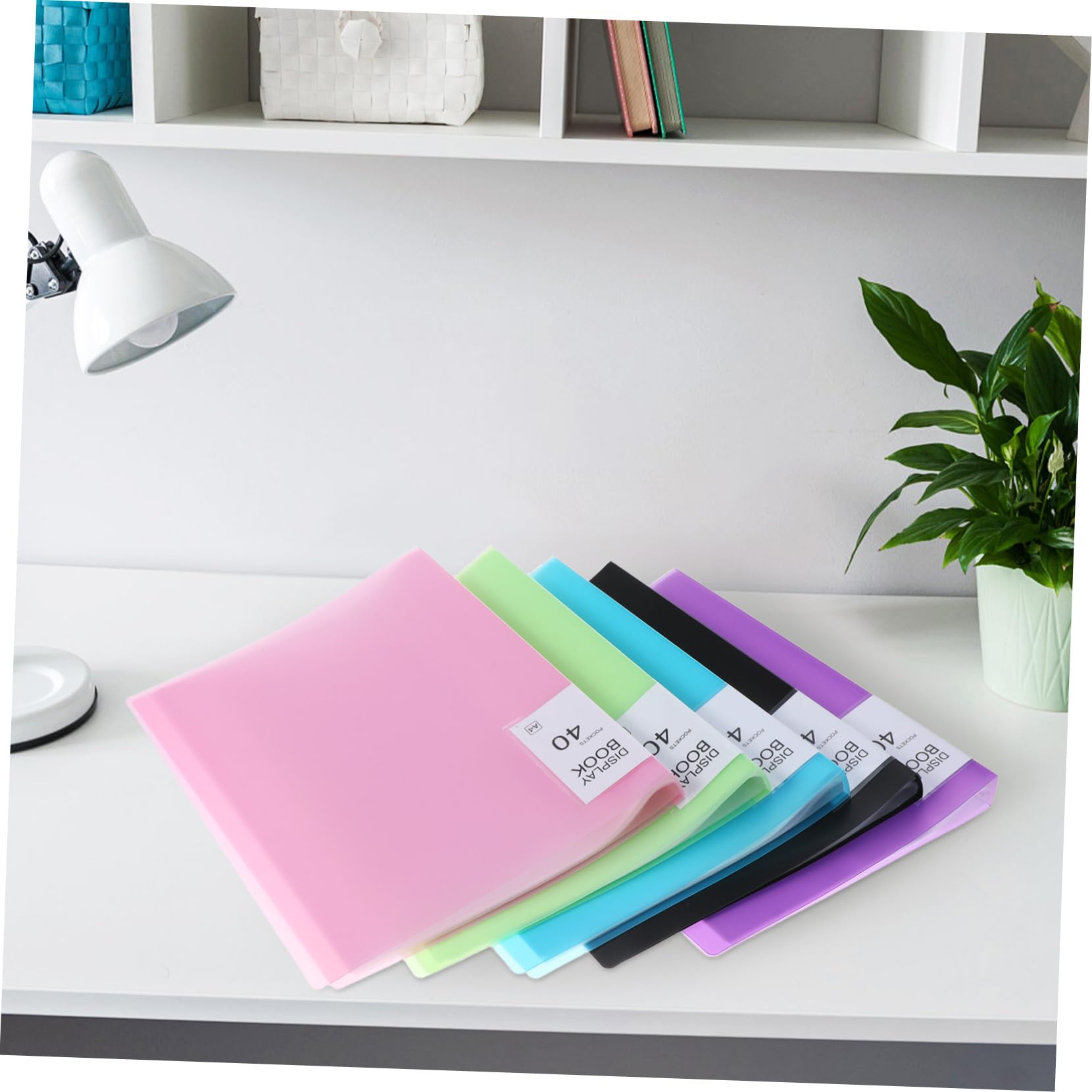 Chemise de Documents A4 5 Pièces 40 Pochettes en PP