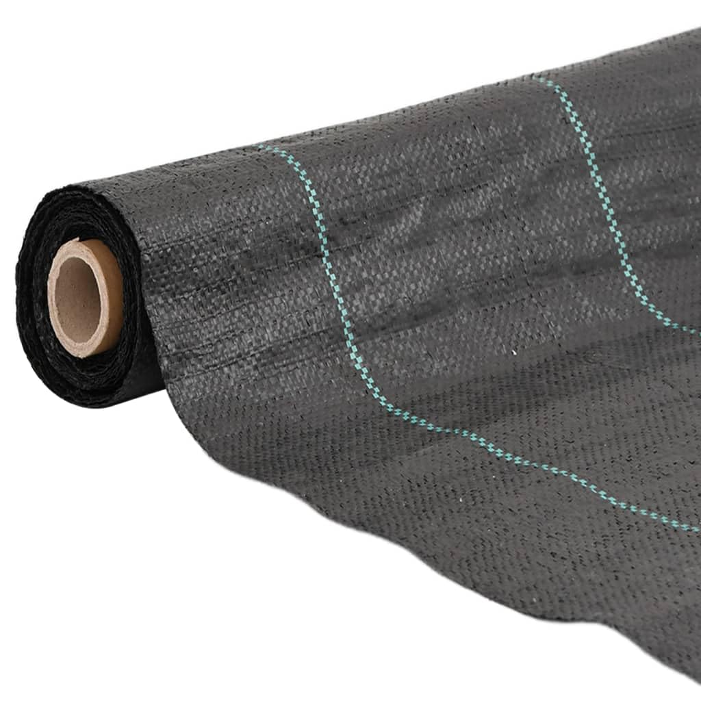 Gecheer Membrana para malezas PP Negra 0,5x150 m Geotextil para Paisajismo Vellón de Malas Hierbas Geotextil para Paisajismo Vellón de Malas Hierbas,TPY-2