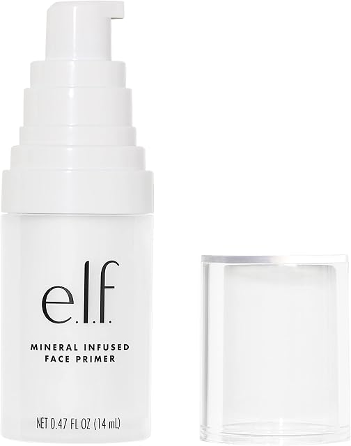 Mineral Infused Face Primer, Small, Weightless, Silky, Long Lasting, Creates a Smooth Base, Fills Fine Lines, Refines Complexion, Versatile, Ideal for All Skin Types 14ml