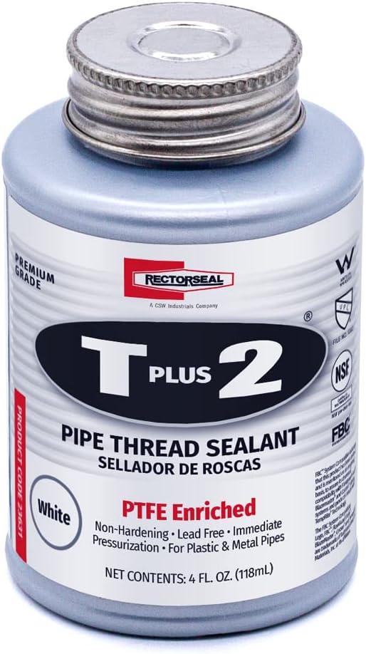23631 1/4 Pint Brush Top T Plus 2 Pipe Thread Sealant