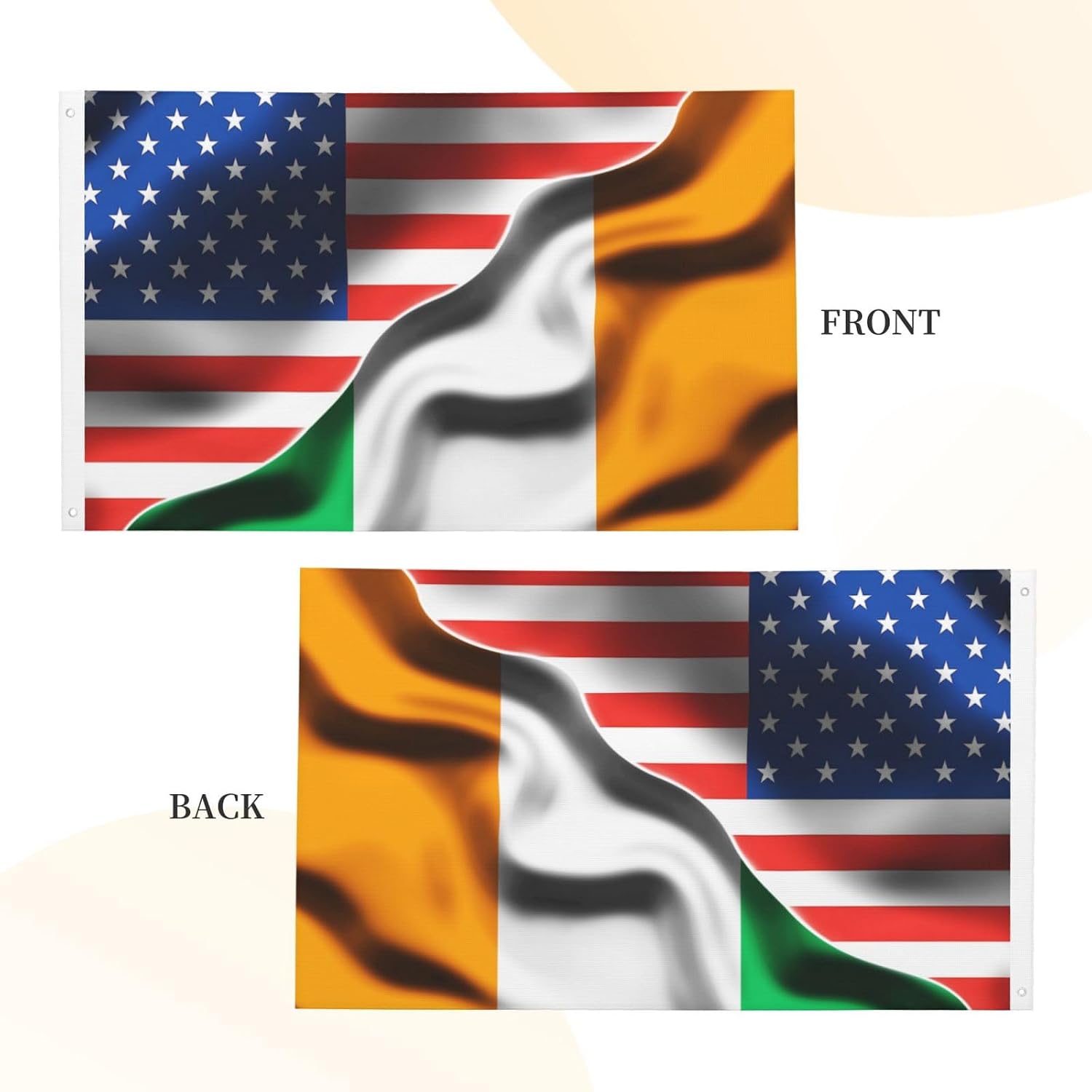 3x5 Ft Outdoor Flag America Ireland Irish Flag Double Sided Printing For Yard Decor image 5