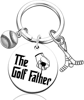 Golf Gifts for Men Golfs Keychain for Golfer Mens Golfing Gift for Golfers Golfing Accessories for Dad Grandpa Uncle Birthday Presents Golf Stocking Stuffers